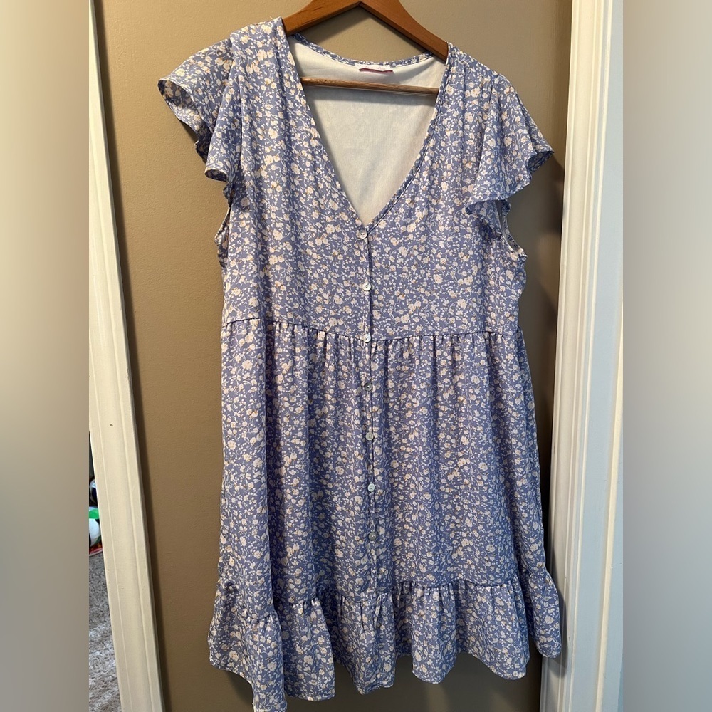 Pink Lily purple floral dress